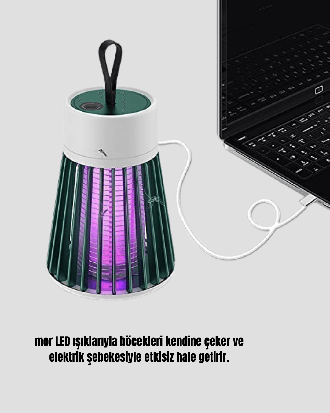 2000 mAh Şarjlı Sivrisinek Kovucu Lamba – Kimyasalsız, Güvenli ve Taşınabilir 4