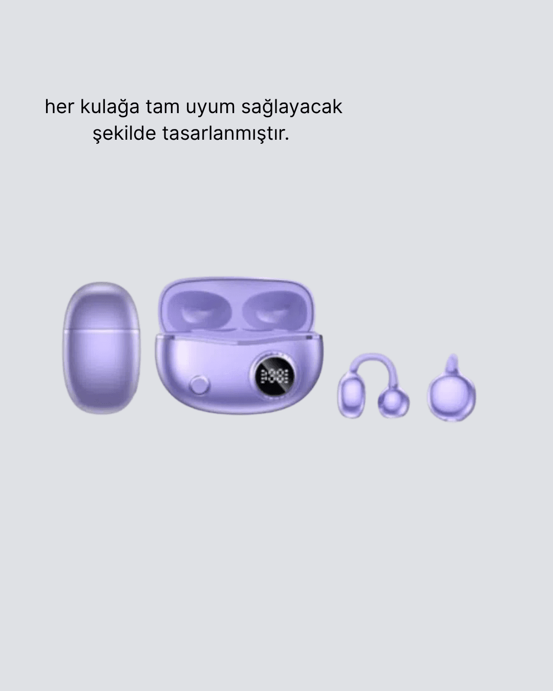 Kulak Arkası Klipsli Bluetooth Kulaklık YXG10 Silikon Malzemeli Ergonomik 4