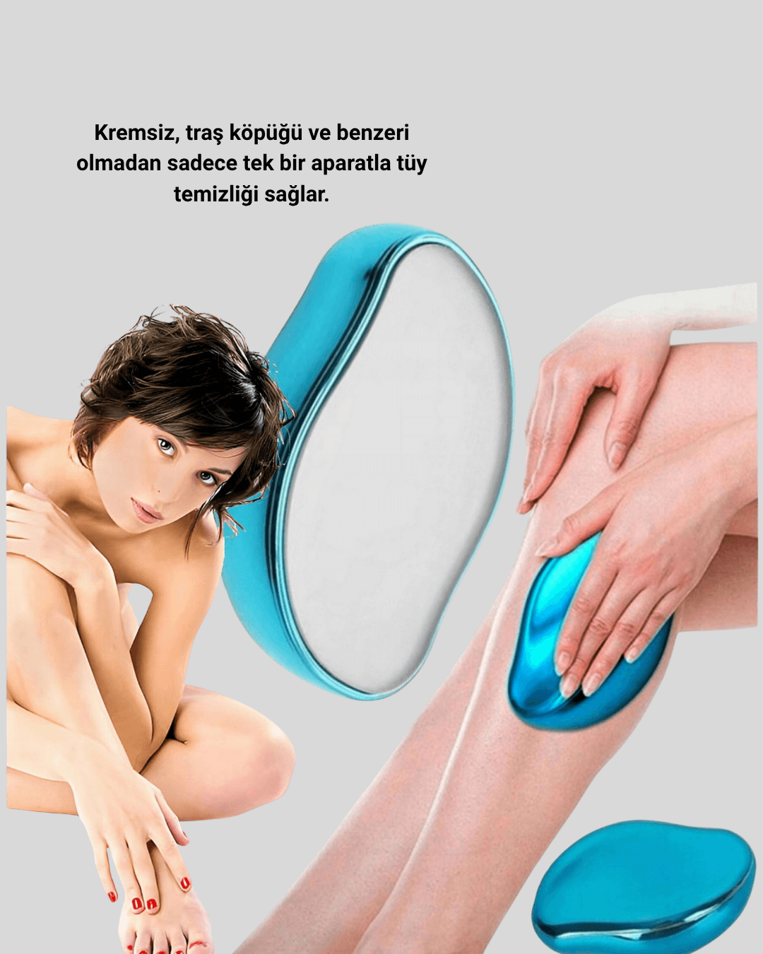 Kristal Tüy Alıcı Epilatör Kremsiz Kullanım Yüz ve Vücut İçin 4
