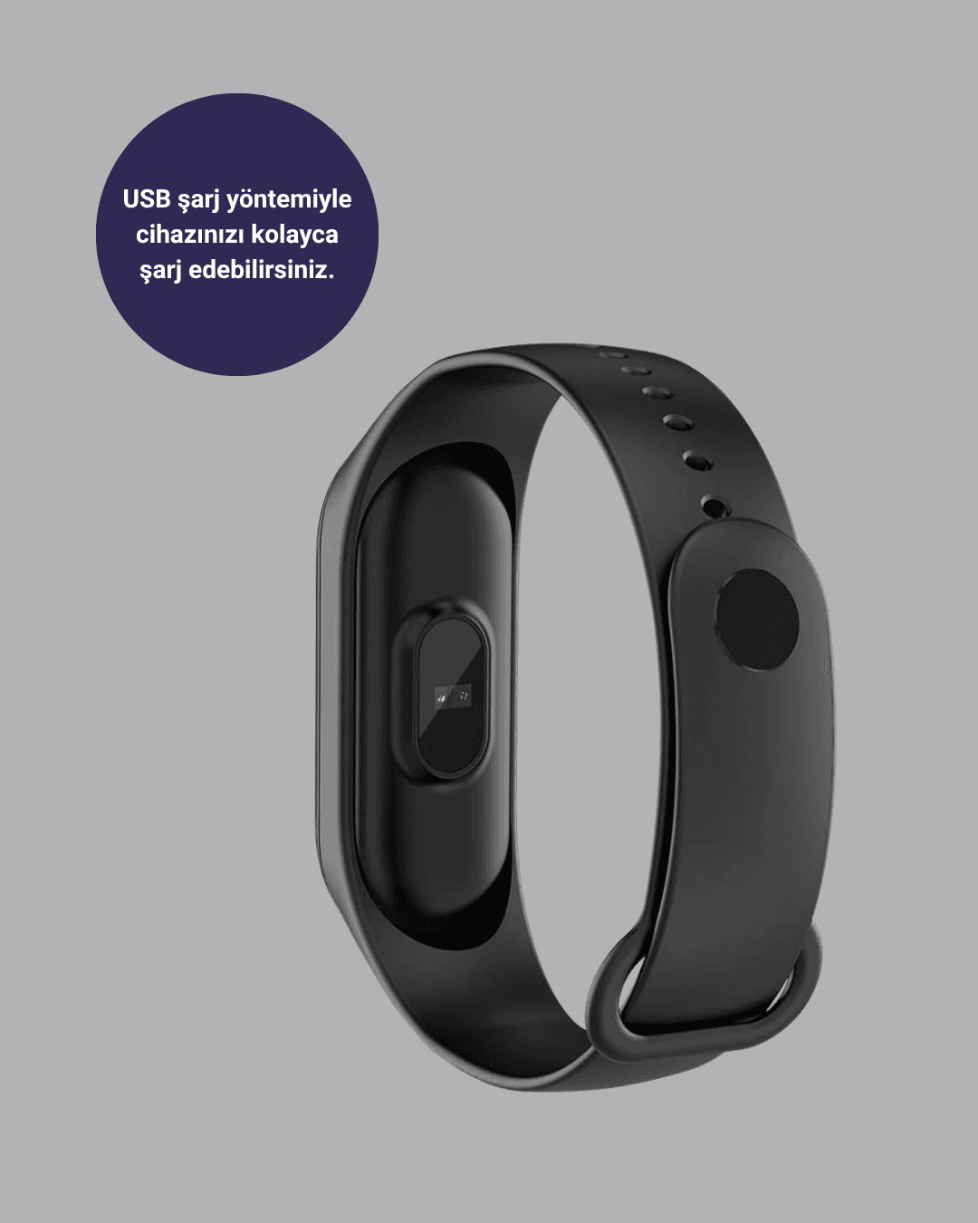 Bluetooth Akıllı Bileklik Spor Modlu Kalp Atış Takipli Uyku Analizli 4