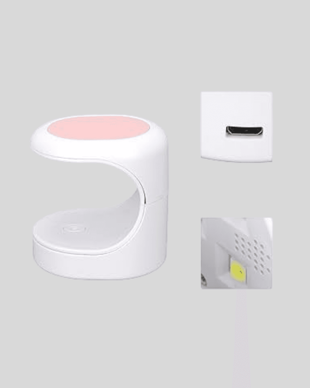 LED Mini Oje Kurutucu Taşınabilir Hızlı Kuruma Cihazı 3 LED Işıklı 4