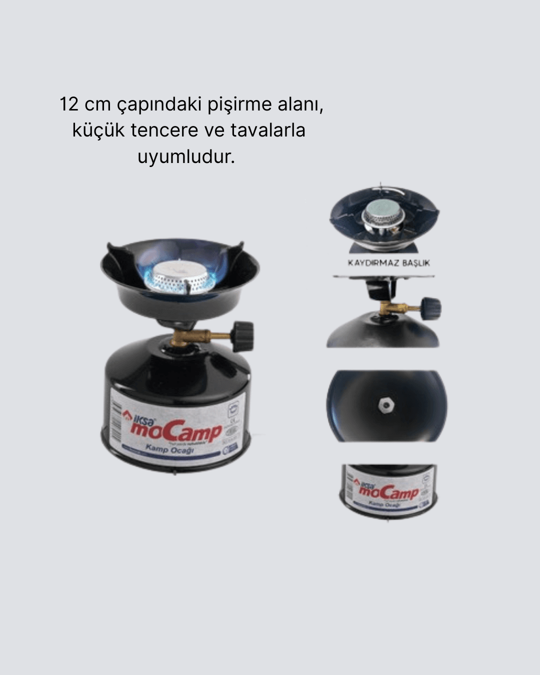 Taşınabilir Kamp Ocağı Seti Pişirme Alanı Ayarlanabilir Alev 4