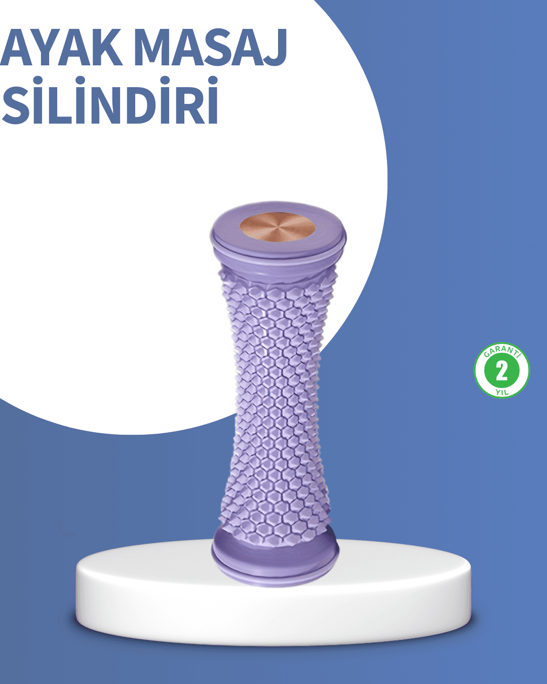 Derin Doku Ayak Masaj Silindiri Plantar Fasiit Topuk Ağrısı İçin Çok Yönlü Masaj Aleti