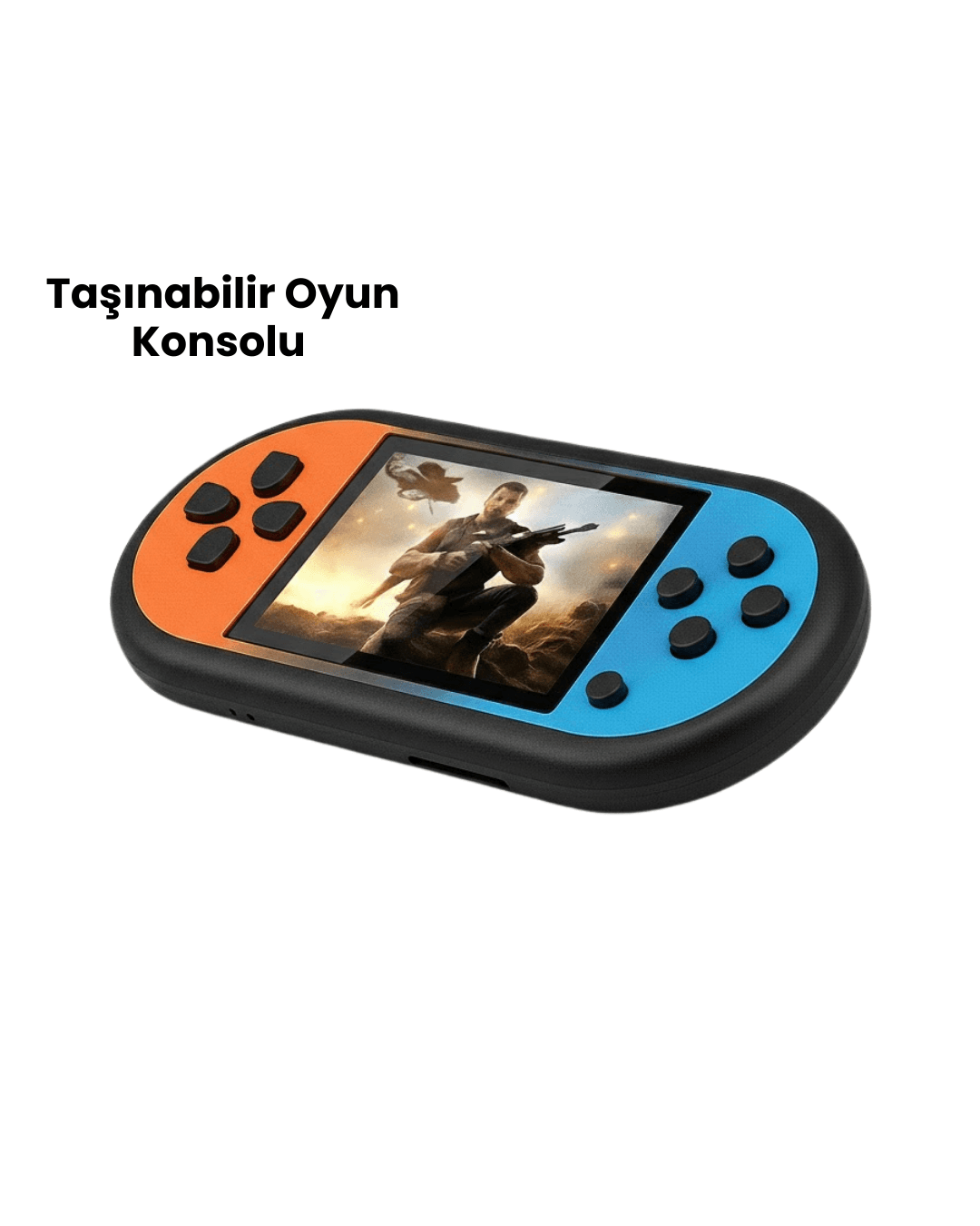 Q8 Atari 520 Oyunlu Taşınabilir Mini Oyun Konsolu HD LCD Ekran