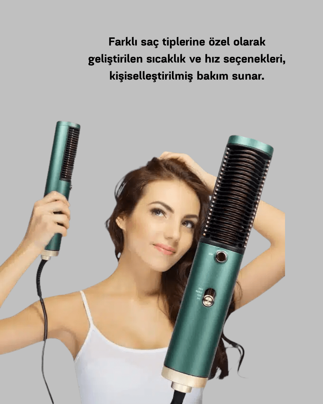 İyon Teknolojili Profesyonel Saç Kurutma ve Şekillendirme Makinesi 360° Dönebilen 4