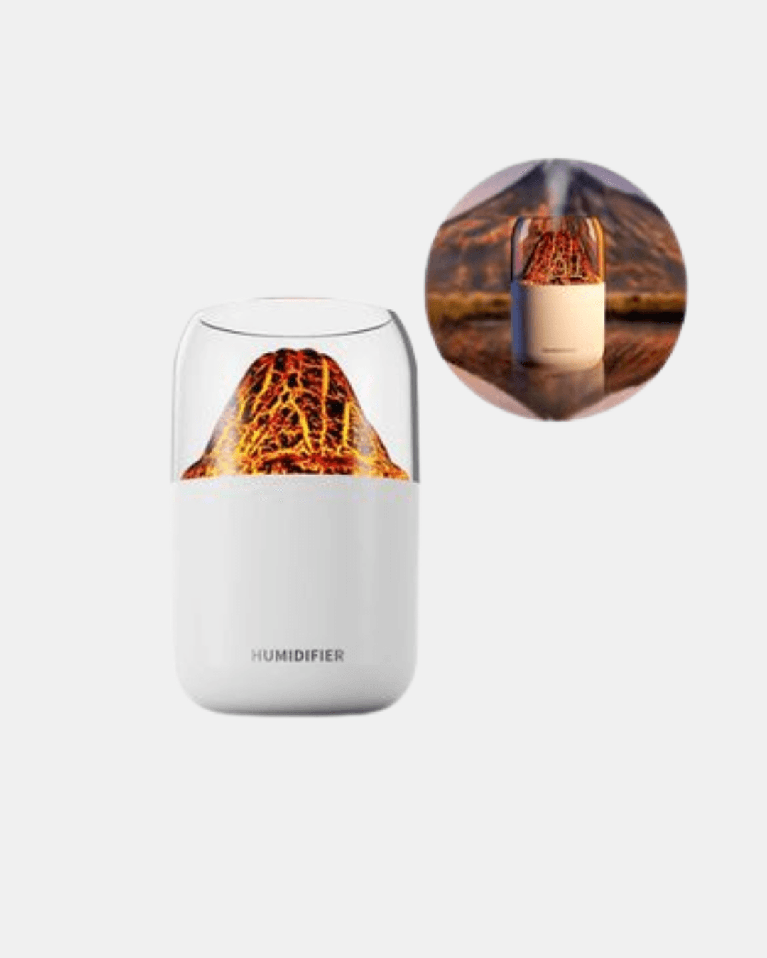 280ml Alev Işıklı Ultrasonik Hava Nemlendirici Sessiz ve USB Şarjlı 5