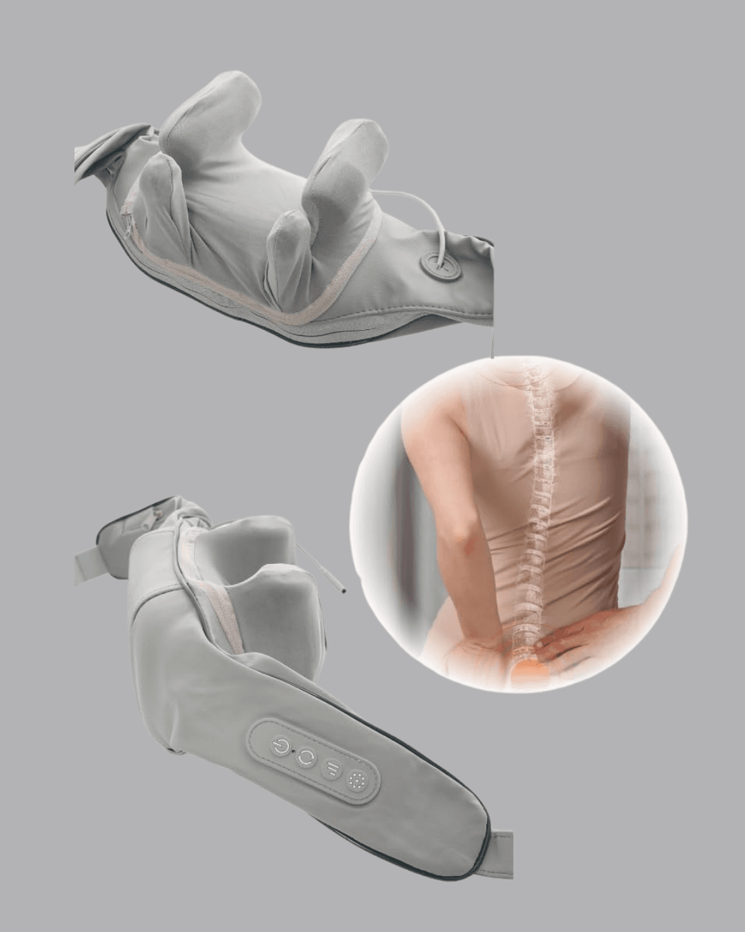 Titreşimli Boyun Masaj Cihazı Isı Terapili Şarjlı VNB-01 Ergonomik U Tasarım 5