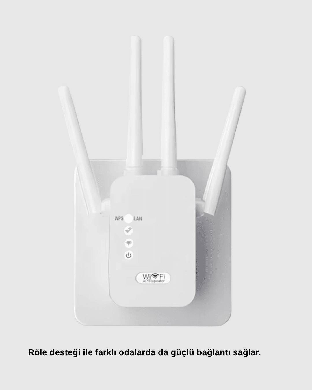 Antenli WiFi Repeater 300m2 Kapsama Alanı WPA3 Güvenlikli 5