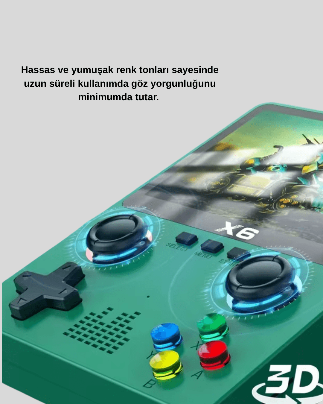 Retro Taşınabilir Konsol 3.5 IPS Ekran Ergonomik Çift LR Kontrollü 5