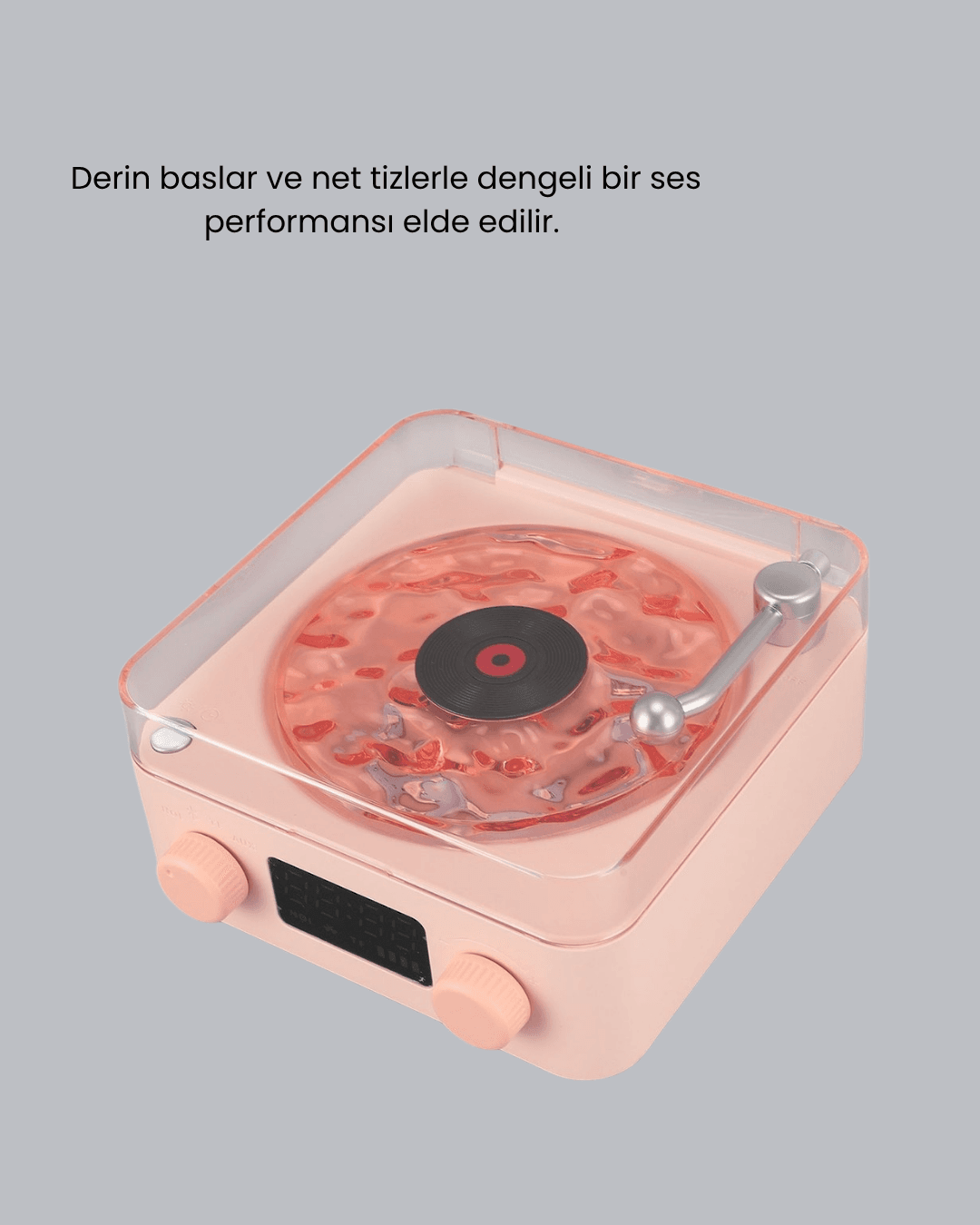 Gece Lambası Stereo Bluetooth Hoparlör Dijital Saat Su Dalgası Efektli 3-ü-1 Cihaz 5
