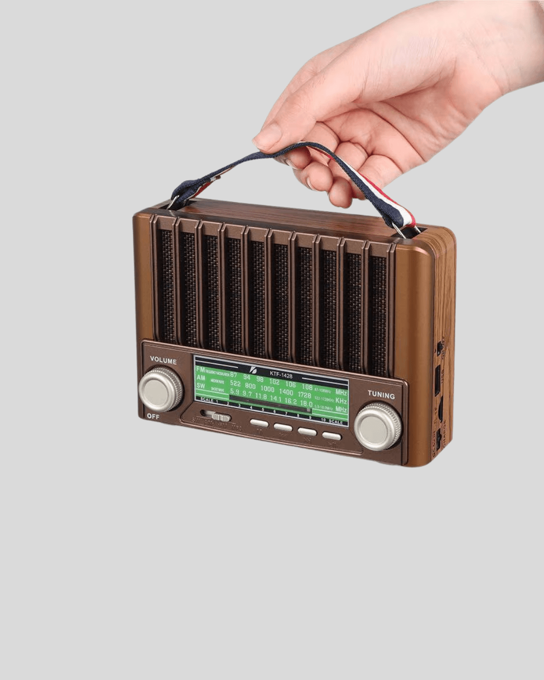 Taşınabilir Hoparlör Güneş Panelli Bluetooth USB SD FM AM SW Radyo 5