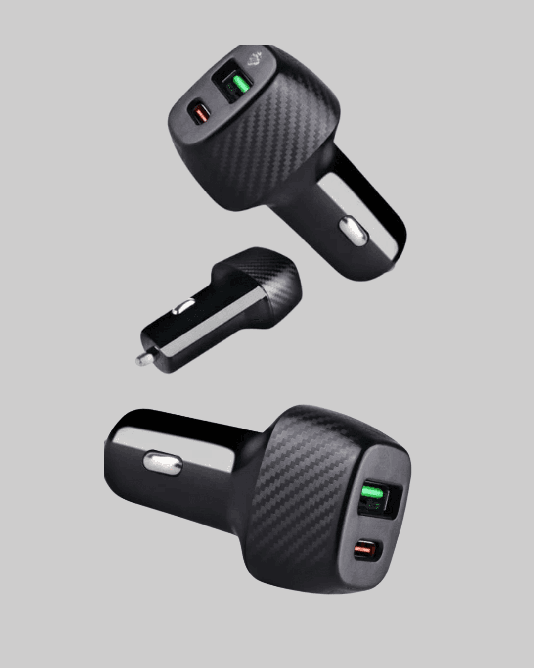 Araç Tipi Hızlı Şarj Adaptörü Type-C PD USB Çift Port Kompakt 5