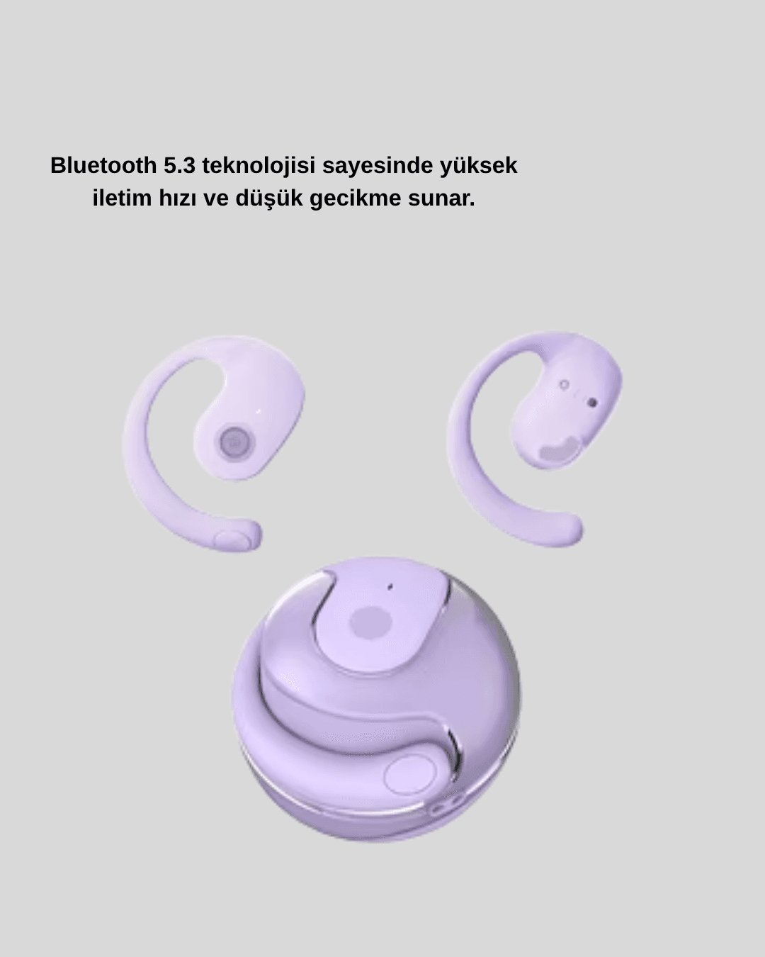 S05 Bluetooth 5.3 Kulaklık IPX4 Su Geçirmez Hızlı Eşleşme Güçlü Stereo Ses 5