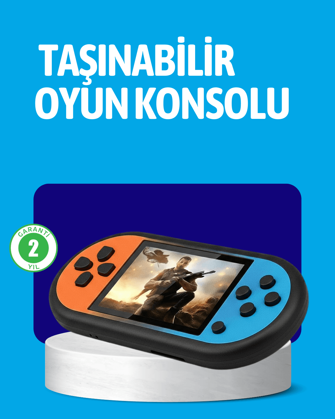 Retro 520 Oyunlu Taşınabilir Konsol HD Ekran USB Şarjlı Taşıması Kolay Oyun Cihazı