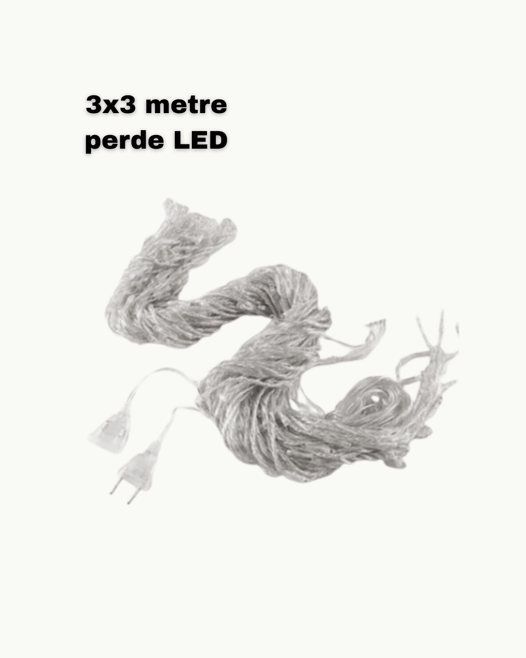 3x3 LED Işık Perdesi Şelale Model İç Dış Mekân Dekorasyonu