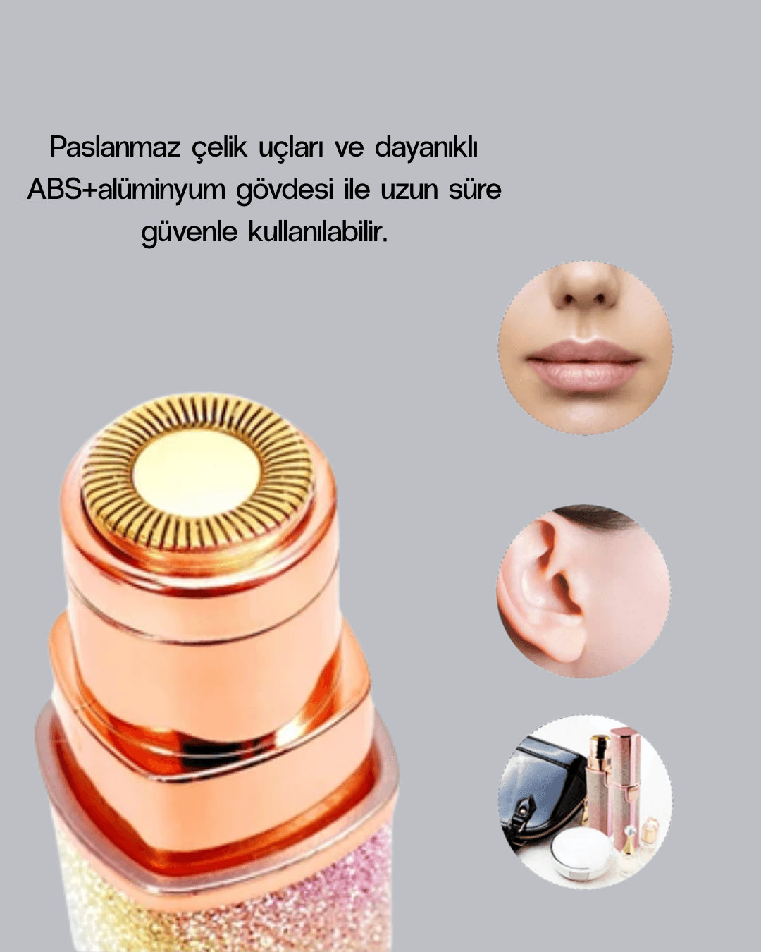 USB Şarjlı Kaş ve Yüz Tüy Alma Cihazı – Taşınabilir ve Acısız Kullanım 5