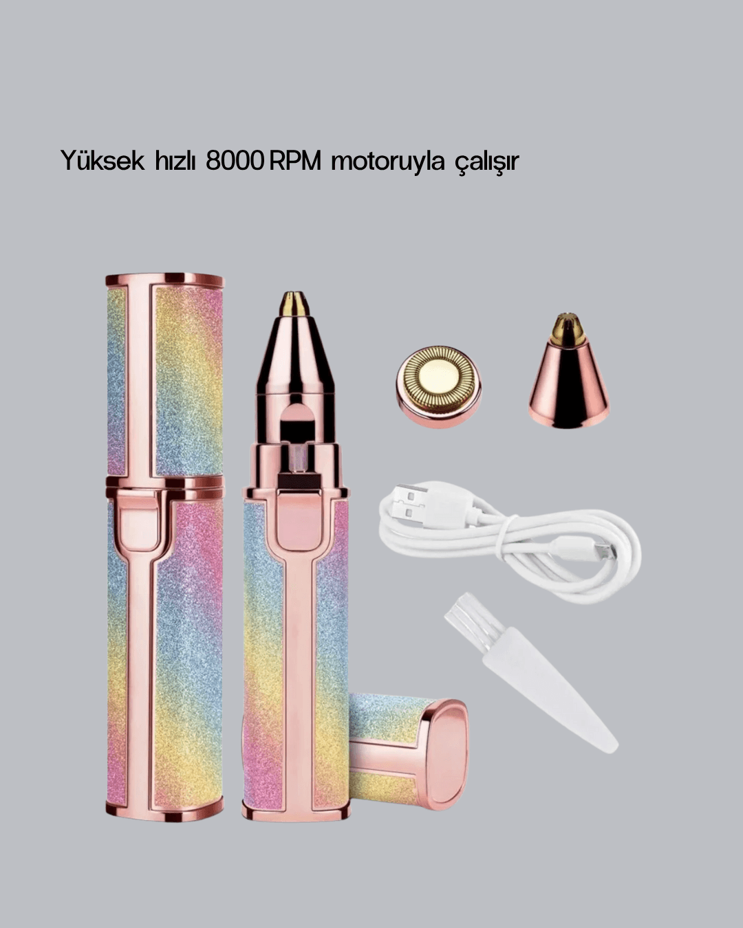 USB Şarjlı Kaş ve Yüz Tüy Alma Cihazı – Taşınabilir ve Acısız Kullanım 6