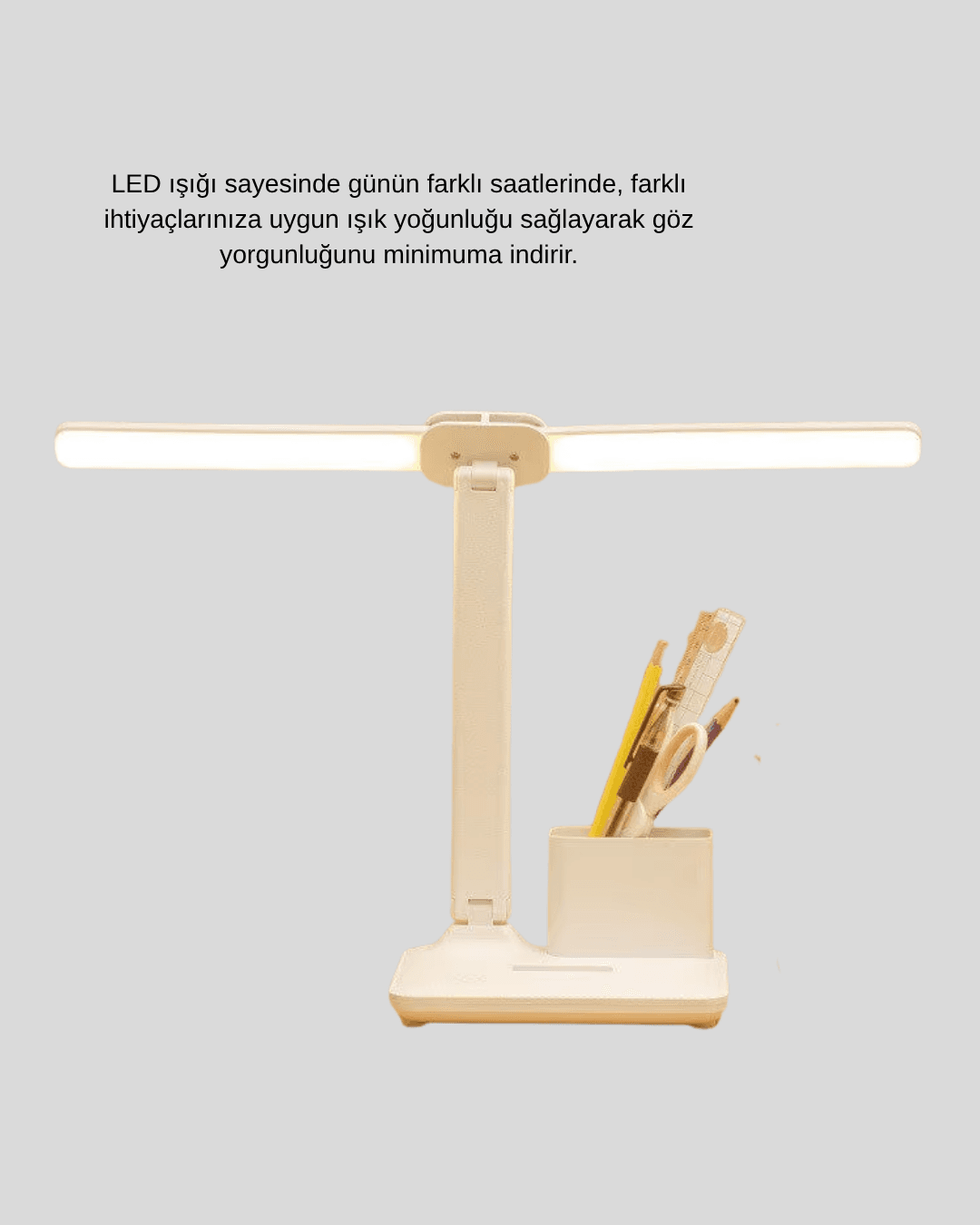 LED Işıklı Masa Lambası – Göz Yormayan, Kısılabilir ve Esnek Başlıklı 6