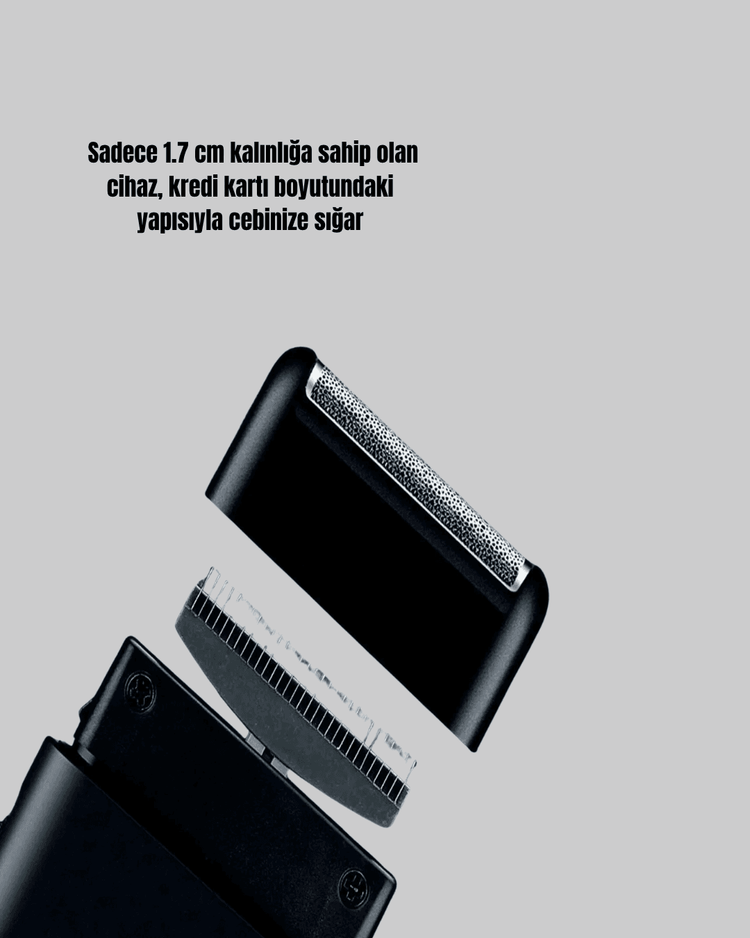 Elektrikli Tıraş Makinesi Çift Başlıklı Ultra İnce Tasarım 6