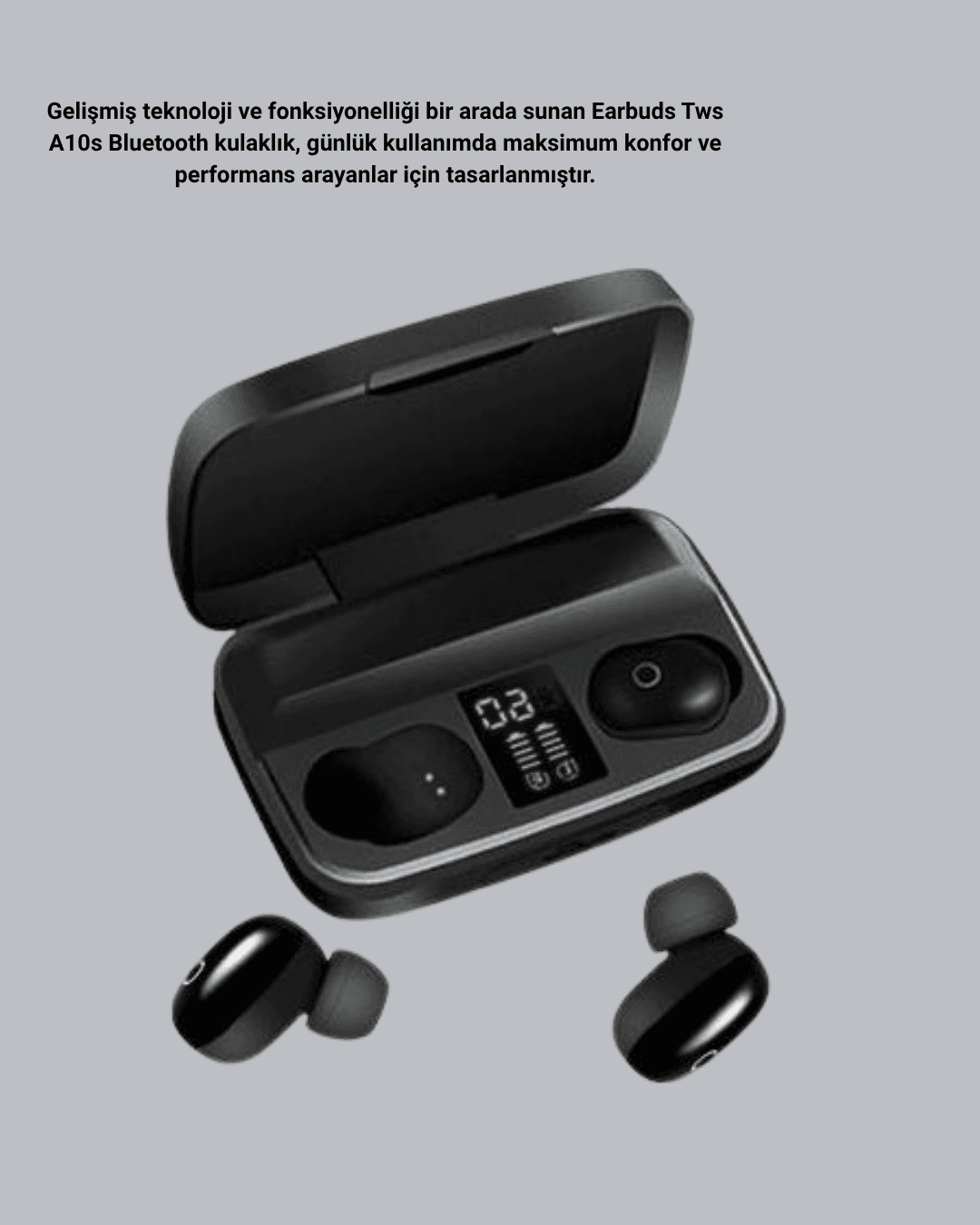 TWS A10s Bluetooth 5.0 Kulaklık Powerbank Şarj Kutulu Mini Tasarım 6