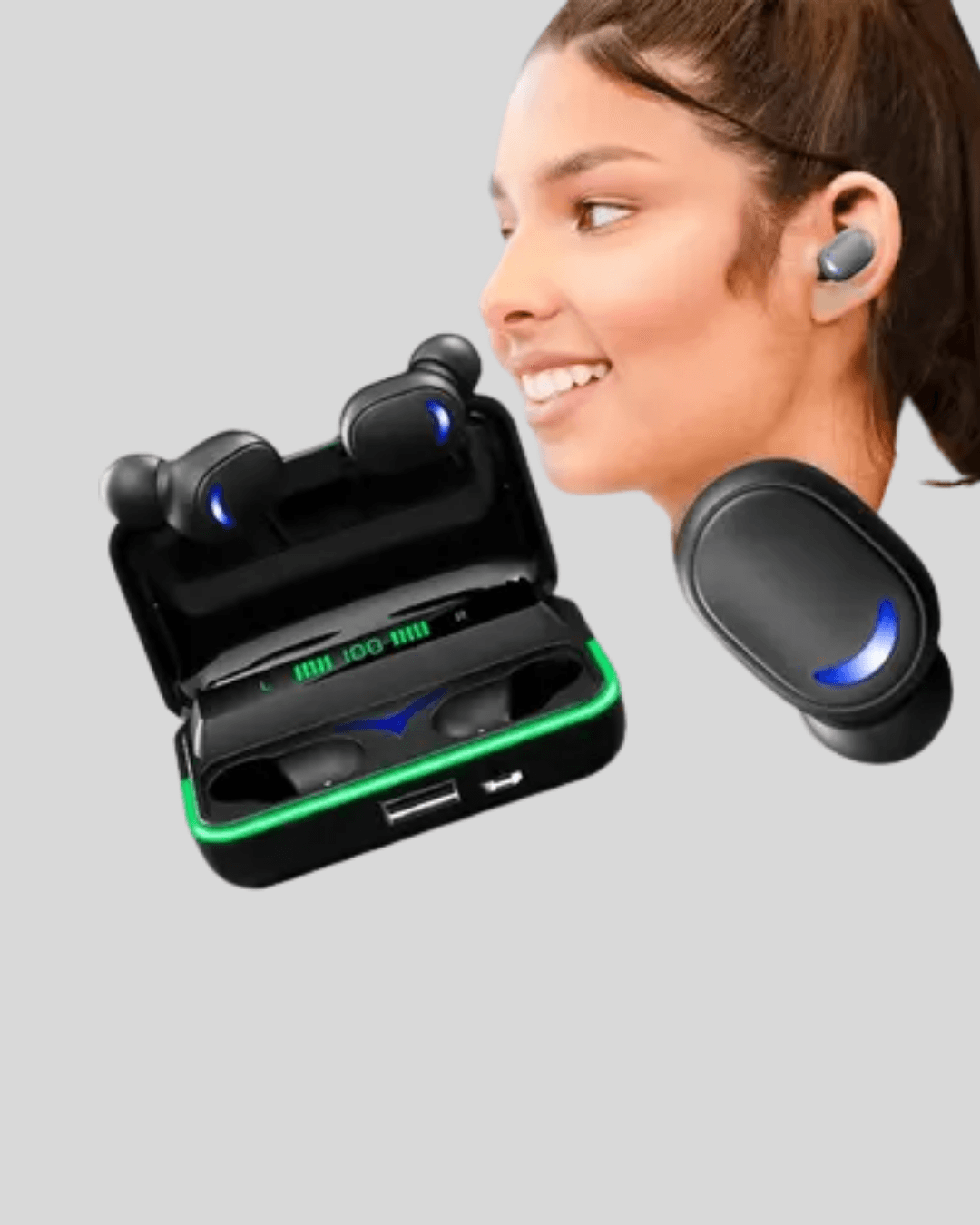 Gaming Bluetooth Kulaklık 800mAh Powerbank Düşük Gecikmeli 6