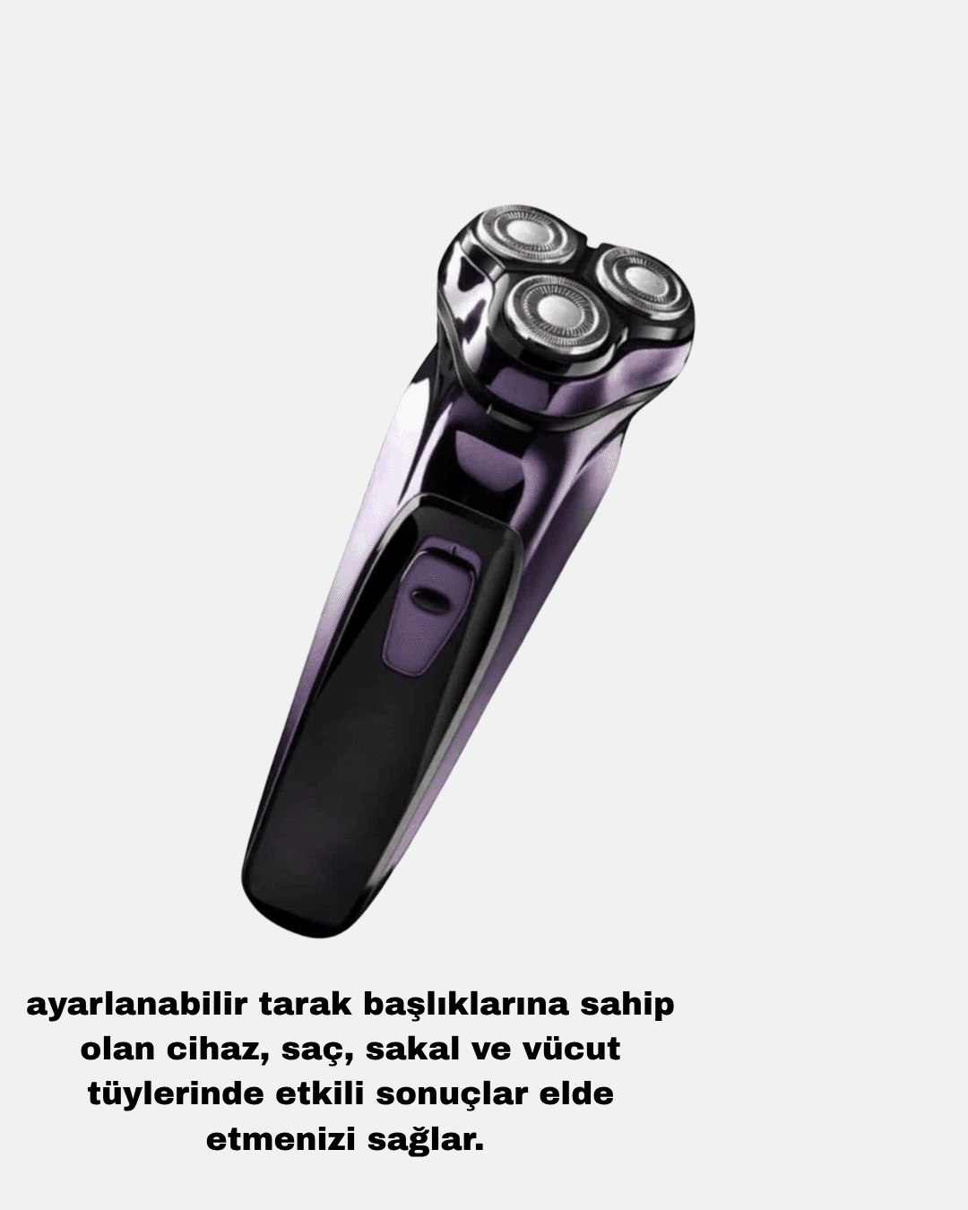 Profesyonel Şarjlı Tıraş Makinesi Ayarlanabilir Başlıklı Kablosuz 6
