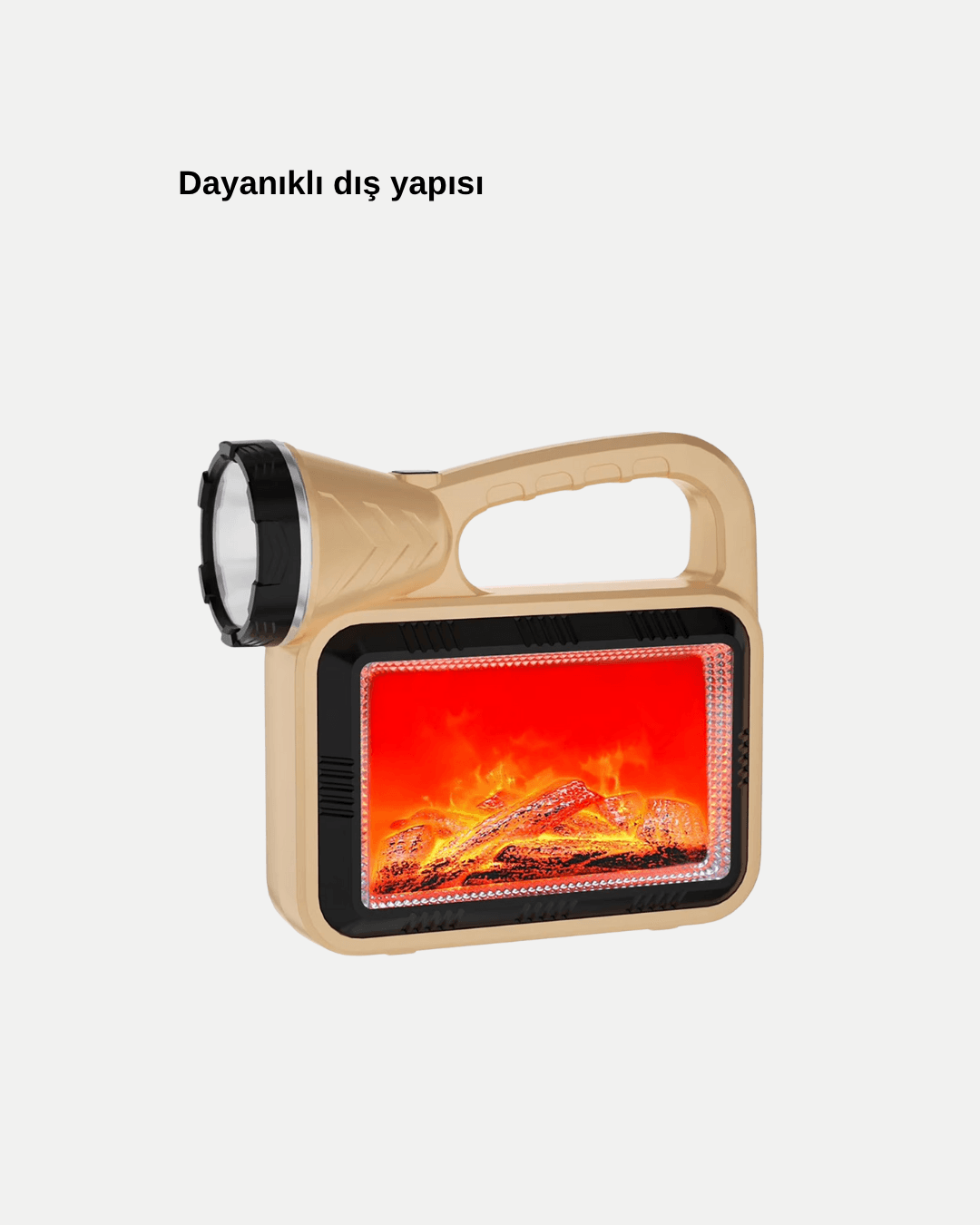 Alev Efektli Solar Lamba COB Işıklı Taşınabilir Bahçe Kamp Aydınlatma 6
