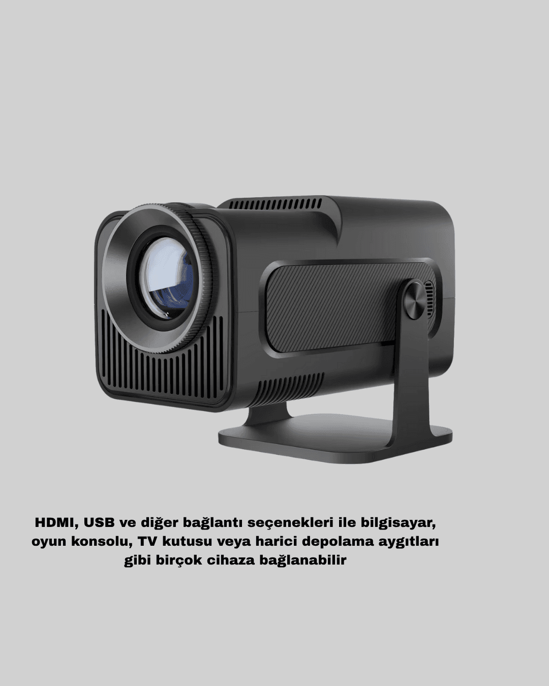 Taşınabilir Akıllı Projeksiyon HDMI USB Uyumlu Oyun Destekli Kompakt 6
