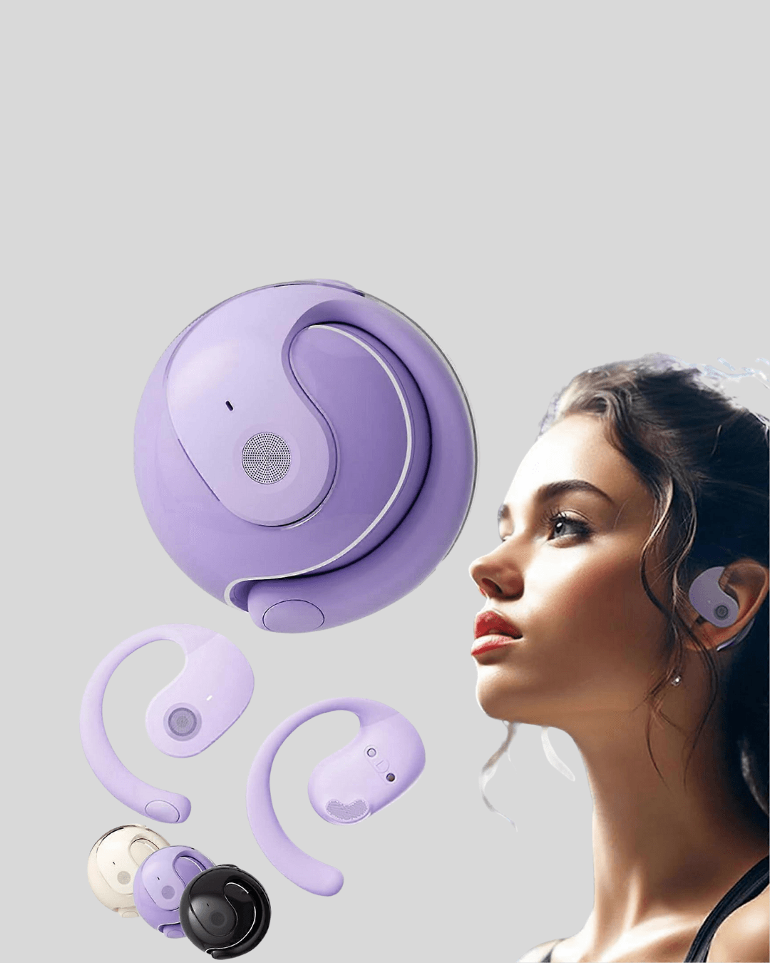 S05 Bluetooth 5.3 Kulaklık IPX4 Su Geçirmez Hızlı Eşleşme Güçlü Stereo Ses 6