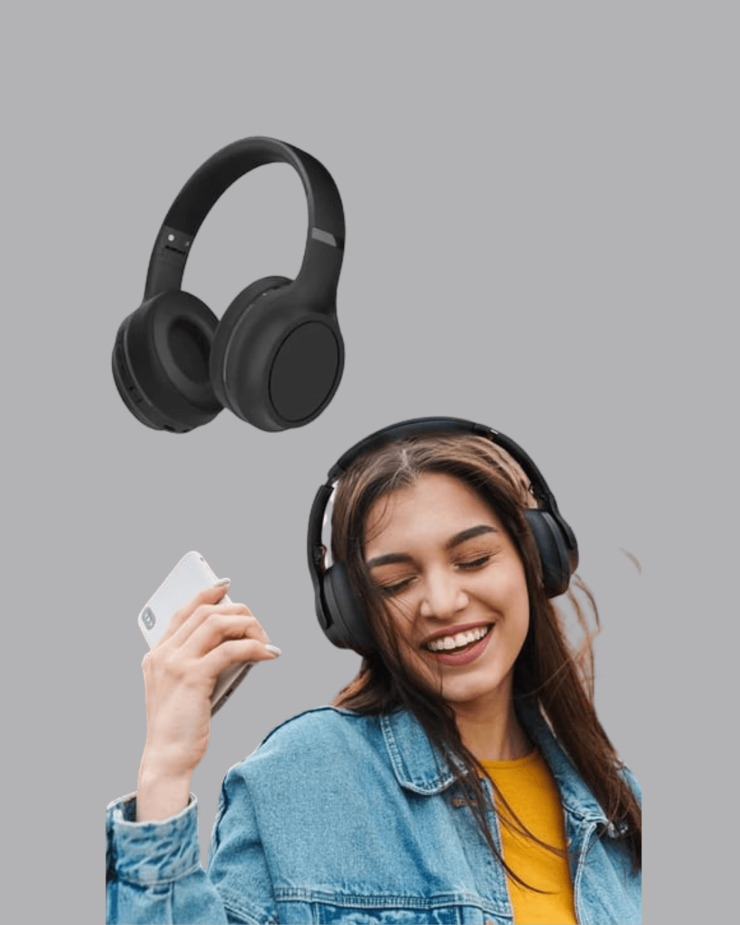 Kablosuz Bluetooth Kulaklık 5.0 18 Saat Kullanım Dinamik Sürücü Siyah 6
