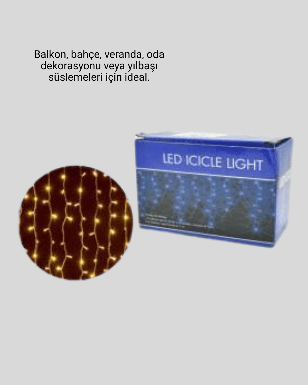 SAÇAKLI 4 METRE PERDE LED 3