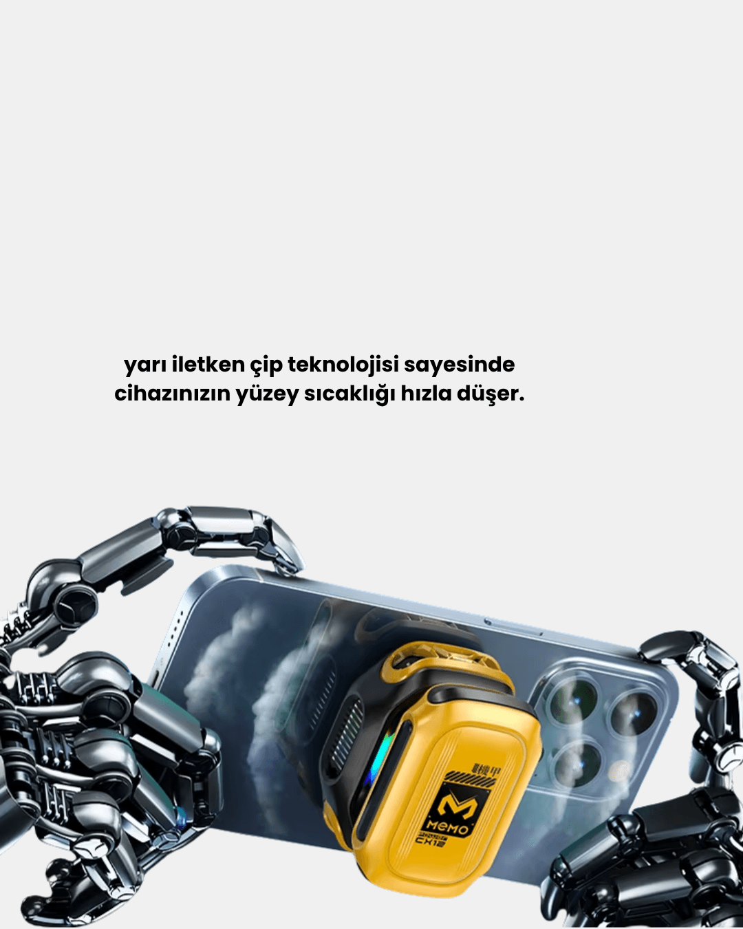 TEC Teknolojili Telefon Soğutucu Yüksek Verimli ve Oyun Odaklı 6