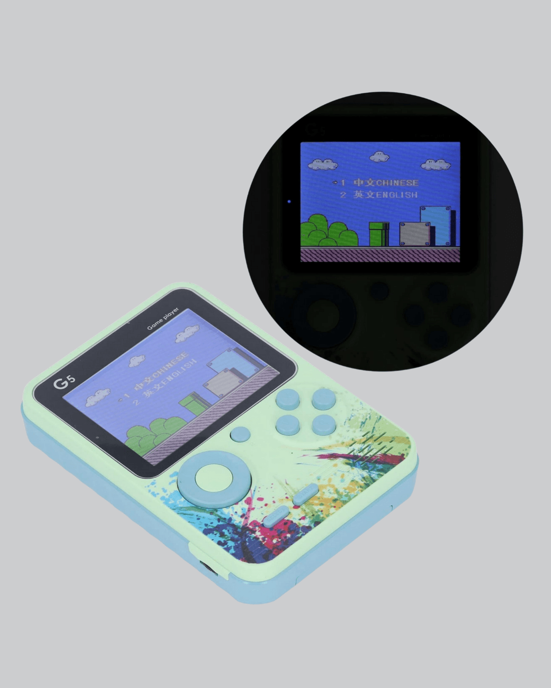 G5 Taşınabilir Retro Game Box 500 Oyunlu Şarjlı Mini Oyun Konsolu 6