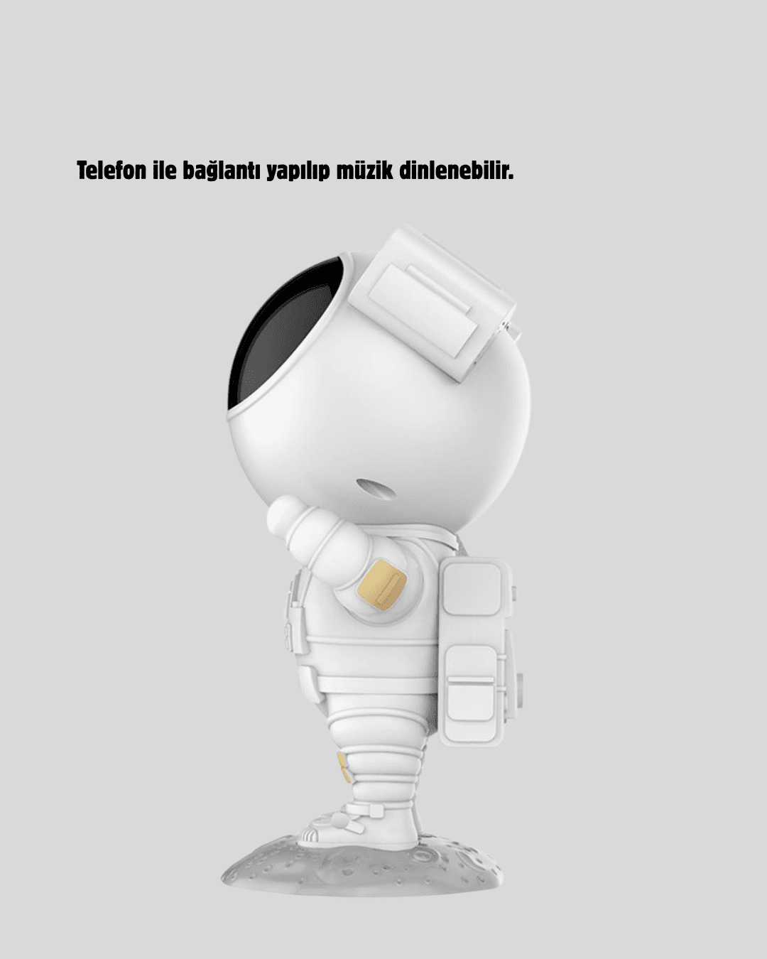 Astronot Projeksiyon Lambası Bluetooth Müzikli ve Uzaktan Kumandalı 6