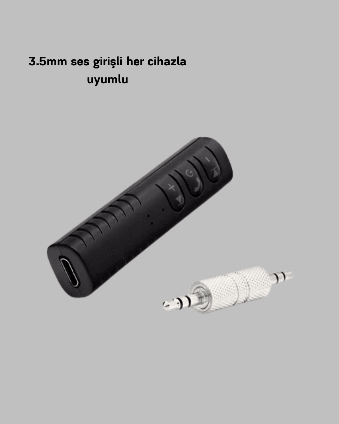 Bluetooth 4.1 Müzik Alıcısı 3.5mm Aux Girişli Mini Kablosuz Adaptör 6