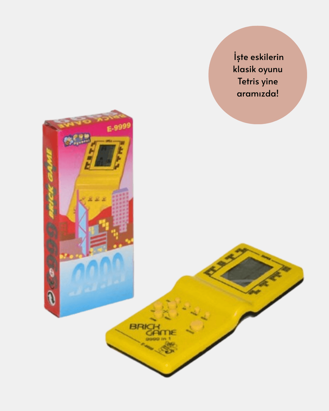 Klasik Gameboy Tetris Oyunu – Taşınabilir Pil ile Çalışan Retro El Konsolu 5