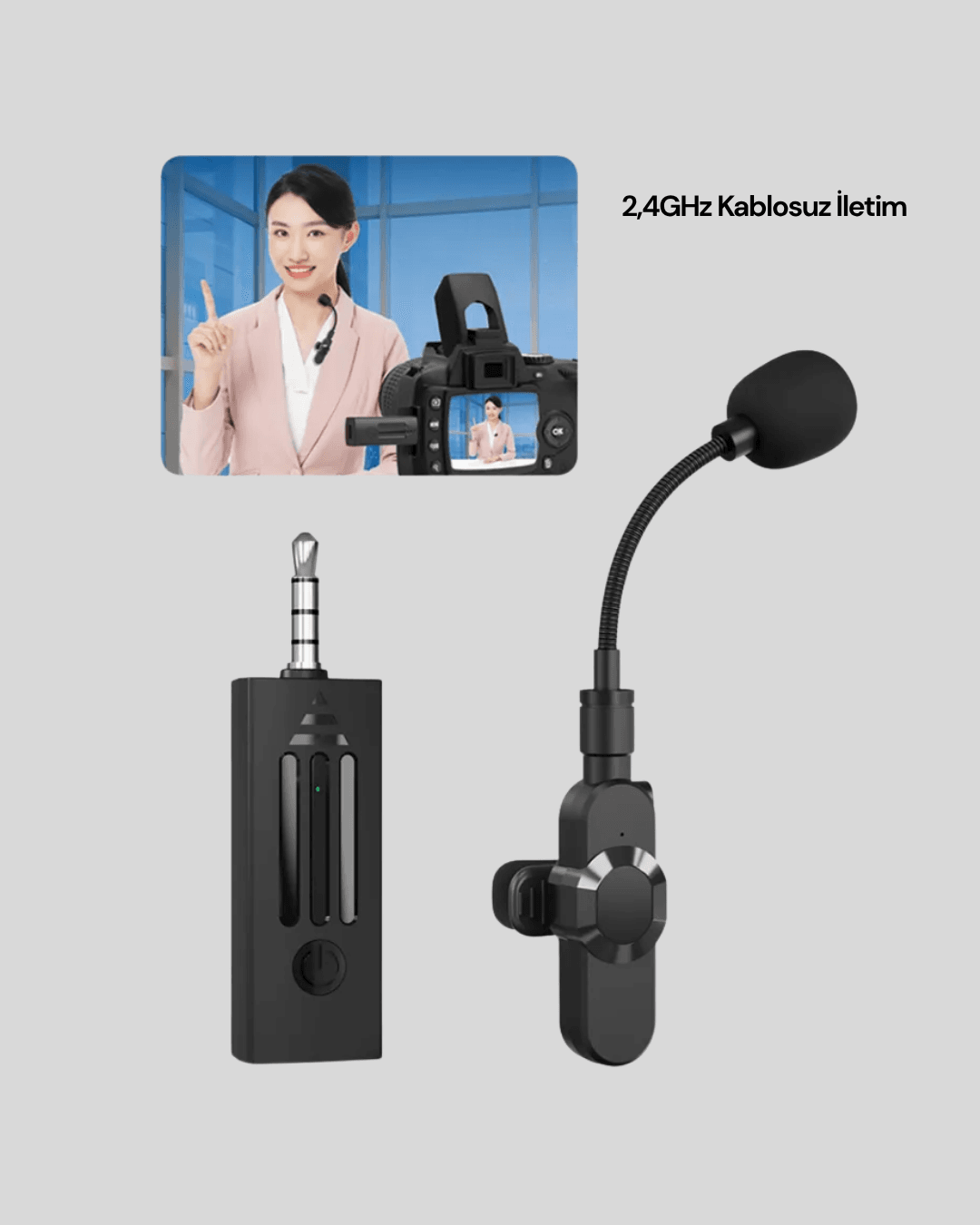 Kablosuz Mikrofon K35 4