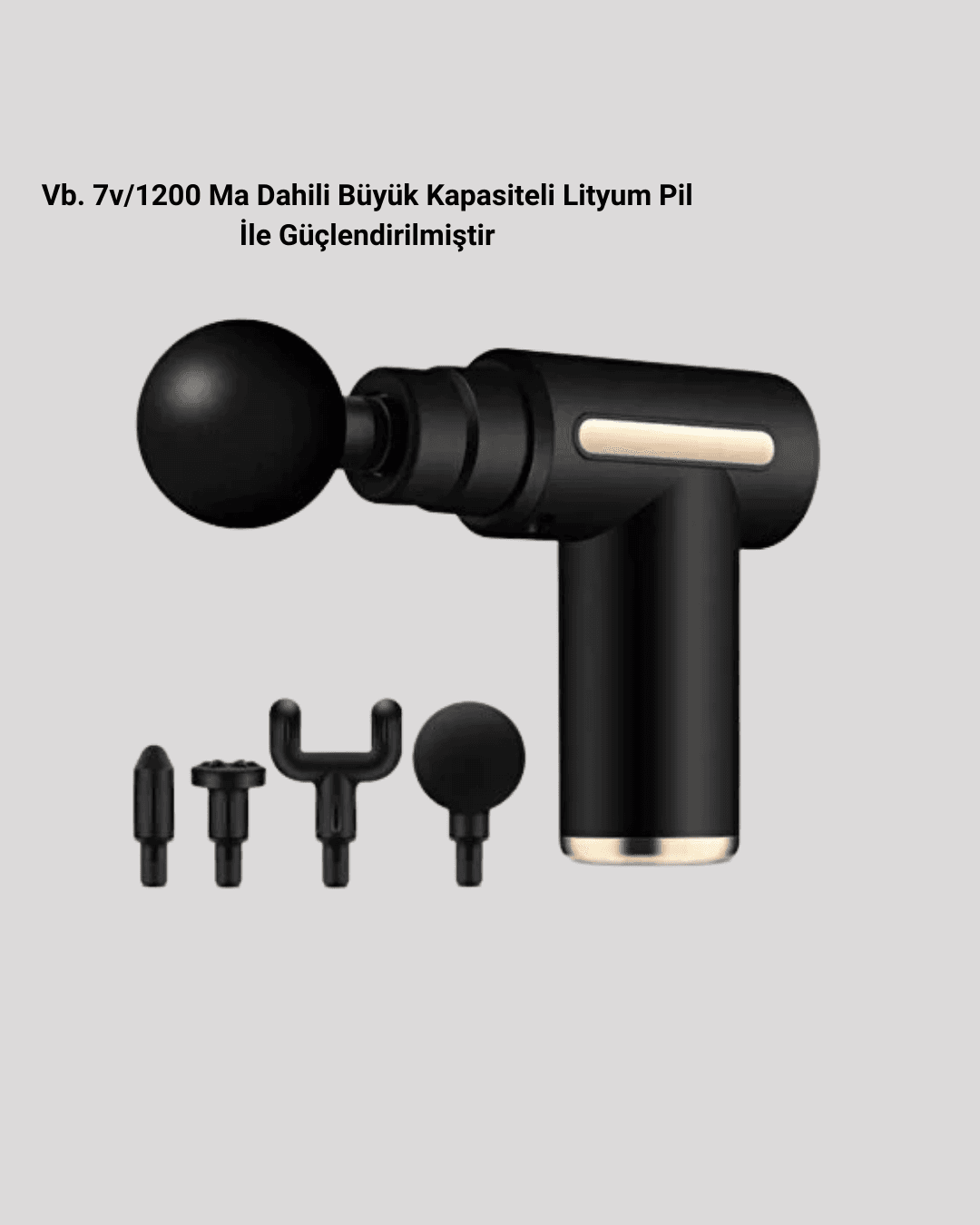 LF6140 Profesyonel Derin Doku Masaj Tabancası 6 Hız 4 Başlık 4