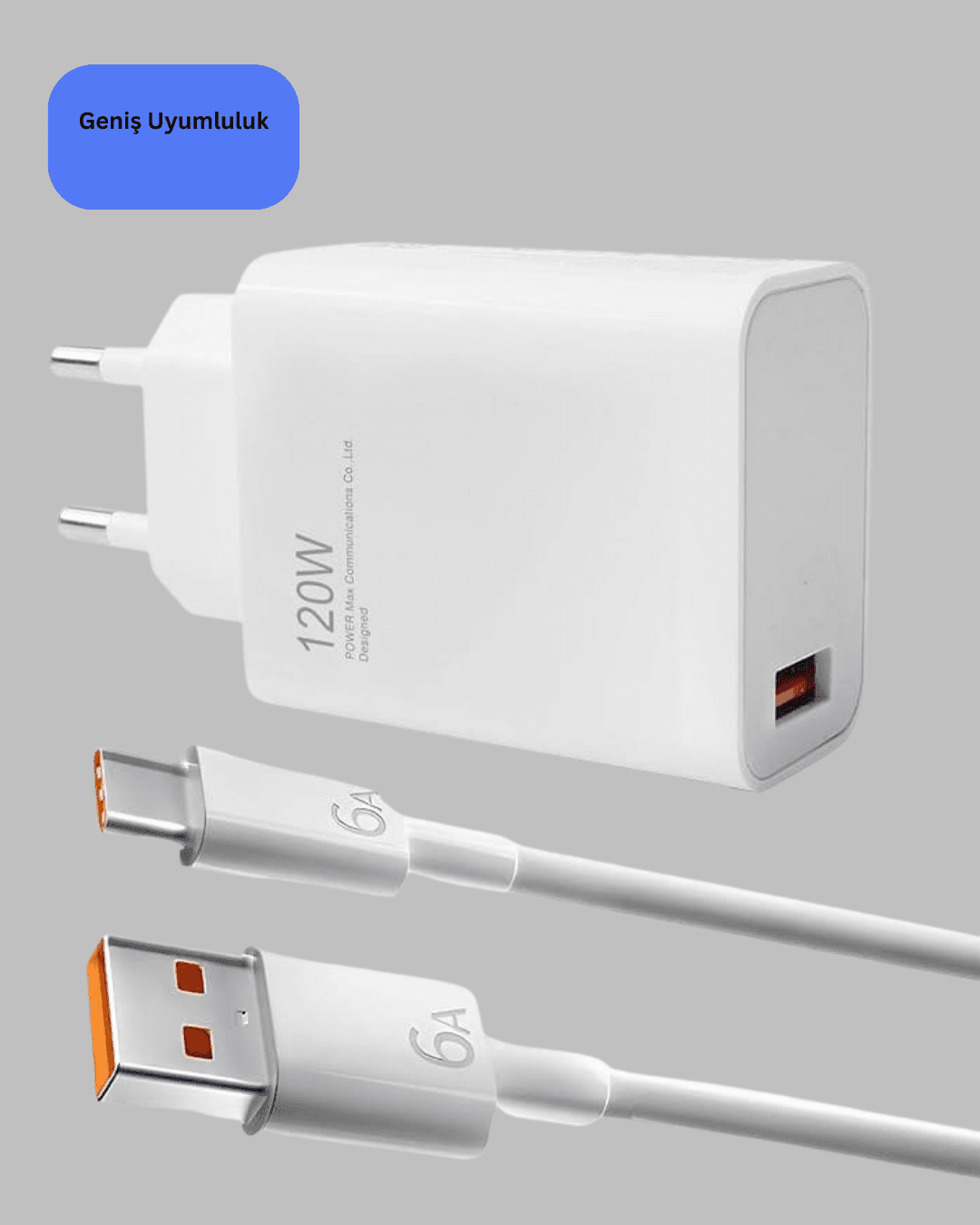 120W Type C Hızlı Şarj Adaptörü Poco X3 X4 X5 Pro Uyumlu Şarj Başlığı 3