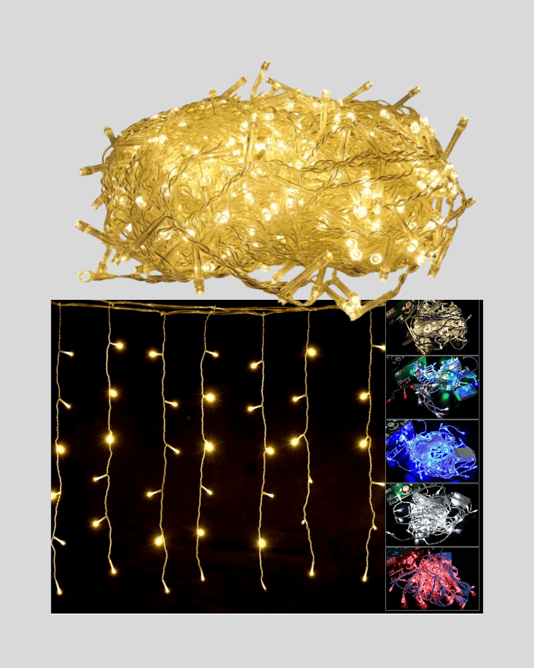 SAÇAKLI 4 METRE PERDE LED 4