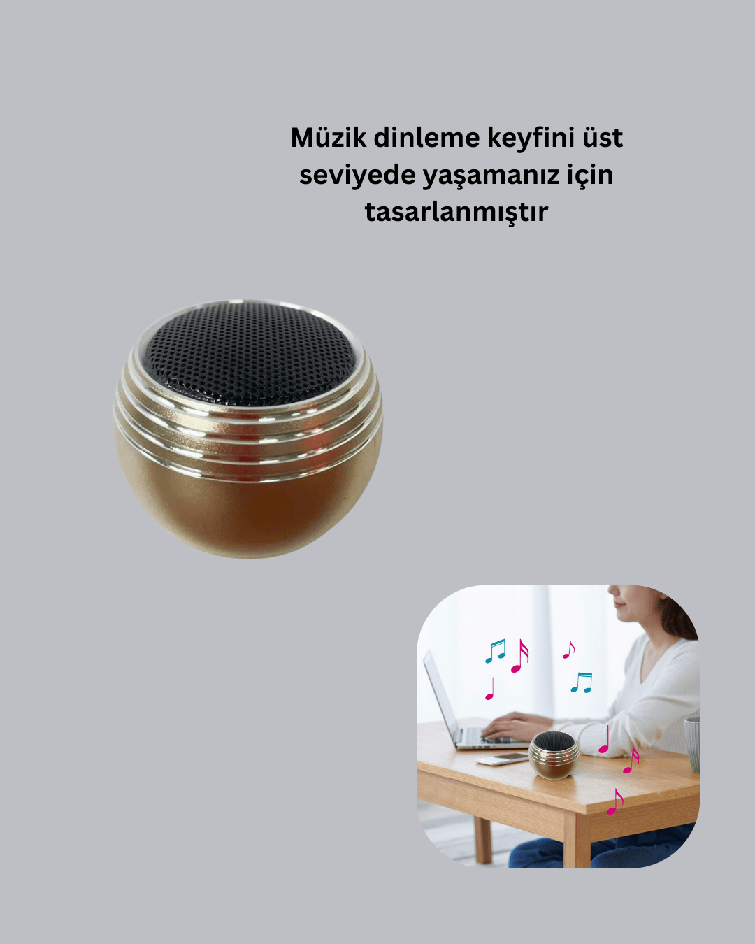 MİNİ SPEAKER YUVARLAK 4