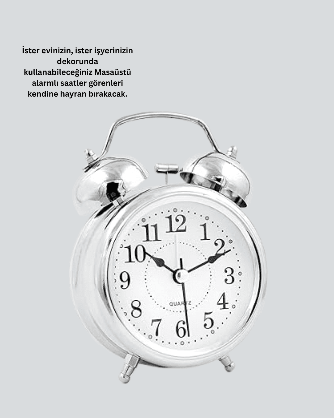 Dekoratif Gümüş Saat 5
