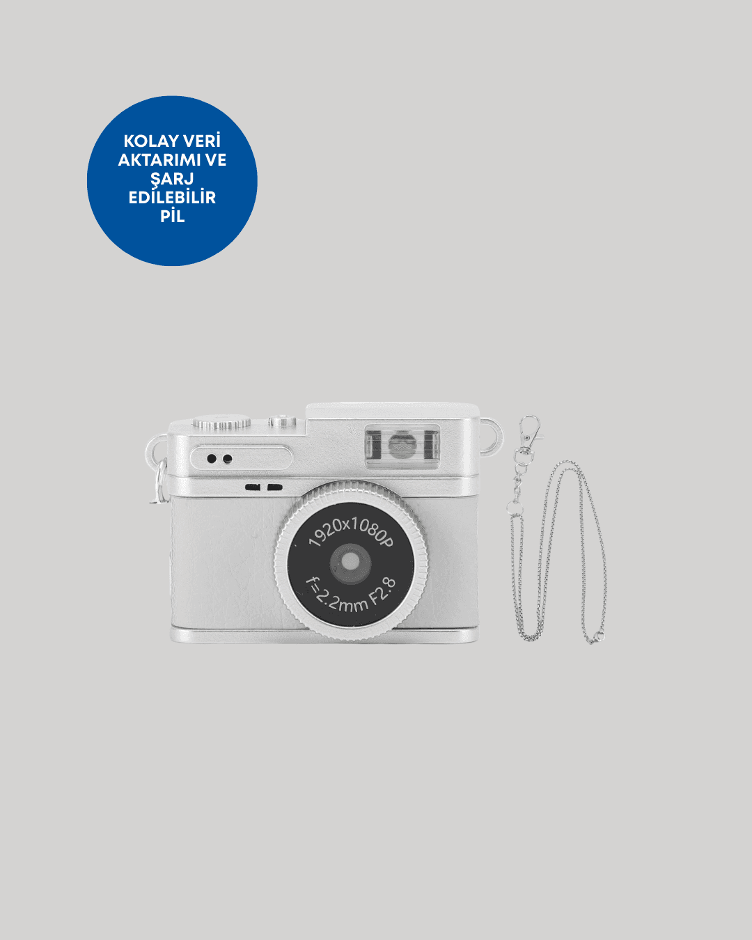 Mini HD Dijital Kamera 1080P Kordonlu Taşınabilir Retro Model 5