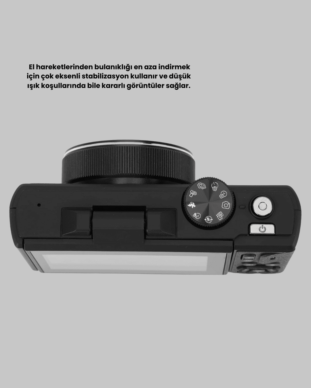 5K UHD Dijital Kamera 75MP Sensör 18x Zoom Stabilizasyonlu 5