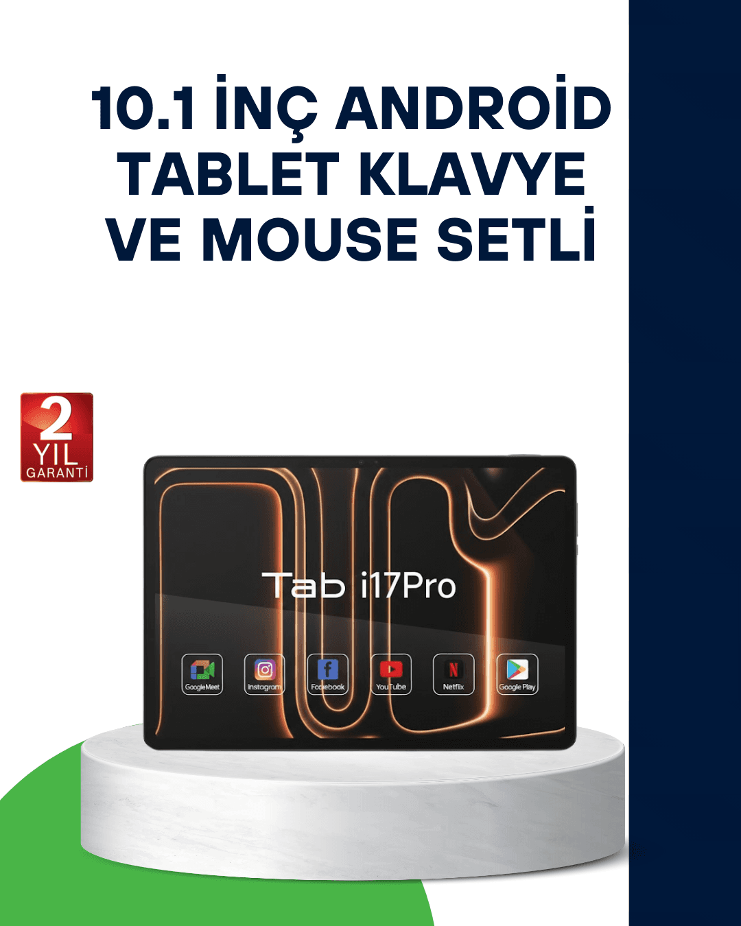 10.1 İnç Android Tablet 16GB RAM 1TB Depolama 5G Destekli Klavye Mouse Seti