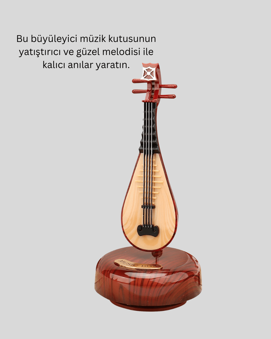 Figürlü Müzik Kutusu Zarif Melodili Dekoratif Model 6