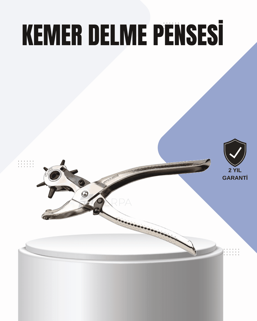 Kemer Delme Pensesi Çok Amaçlı 6 Farklı Delik Boyu Ayarlı Deri Delme Aleti