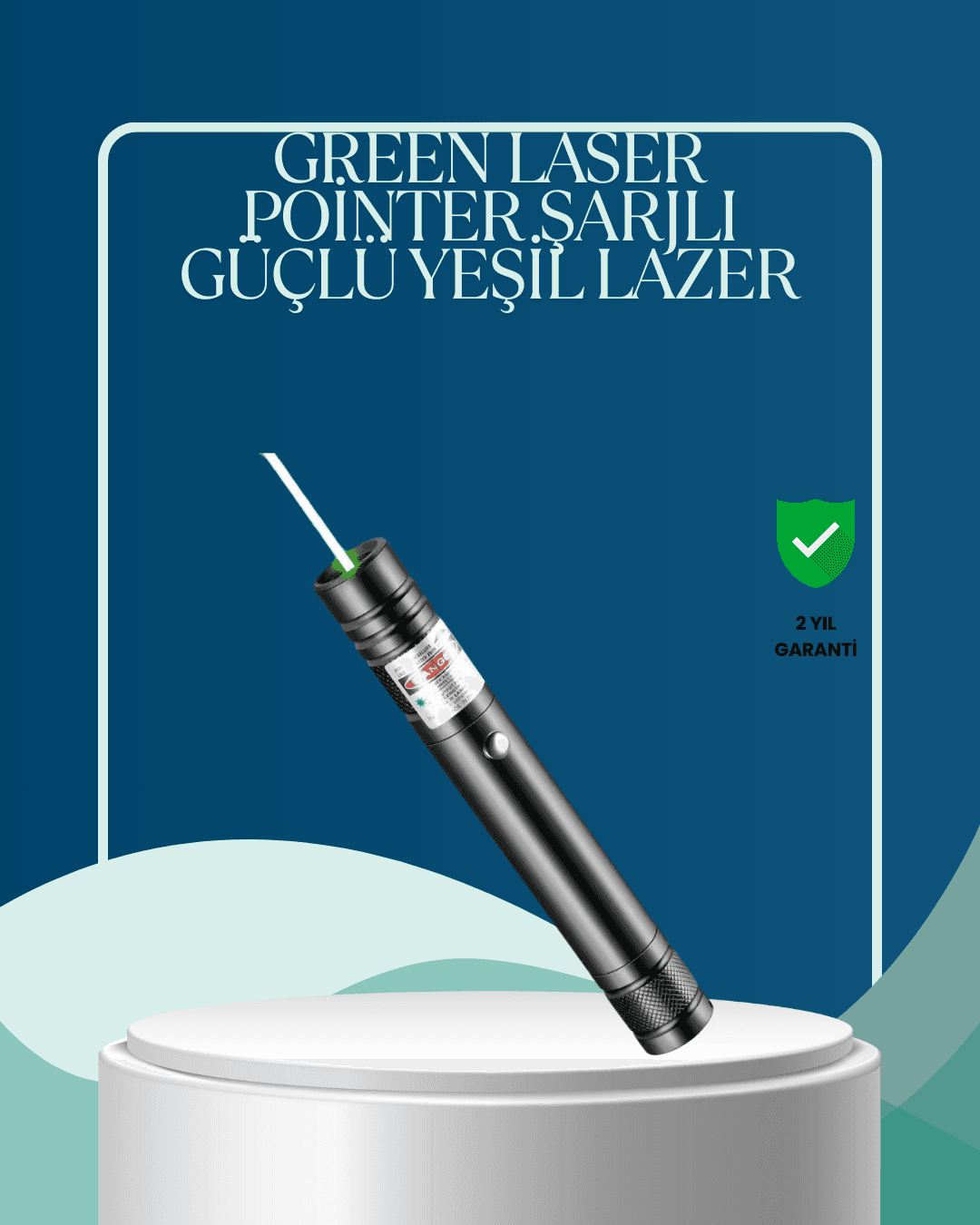 5000mW Yeşil Lazer İşaretleyici – Profesyonel Kullanım İçin Güçlü ve Şarj Edilebilir