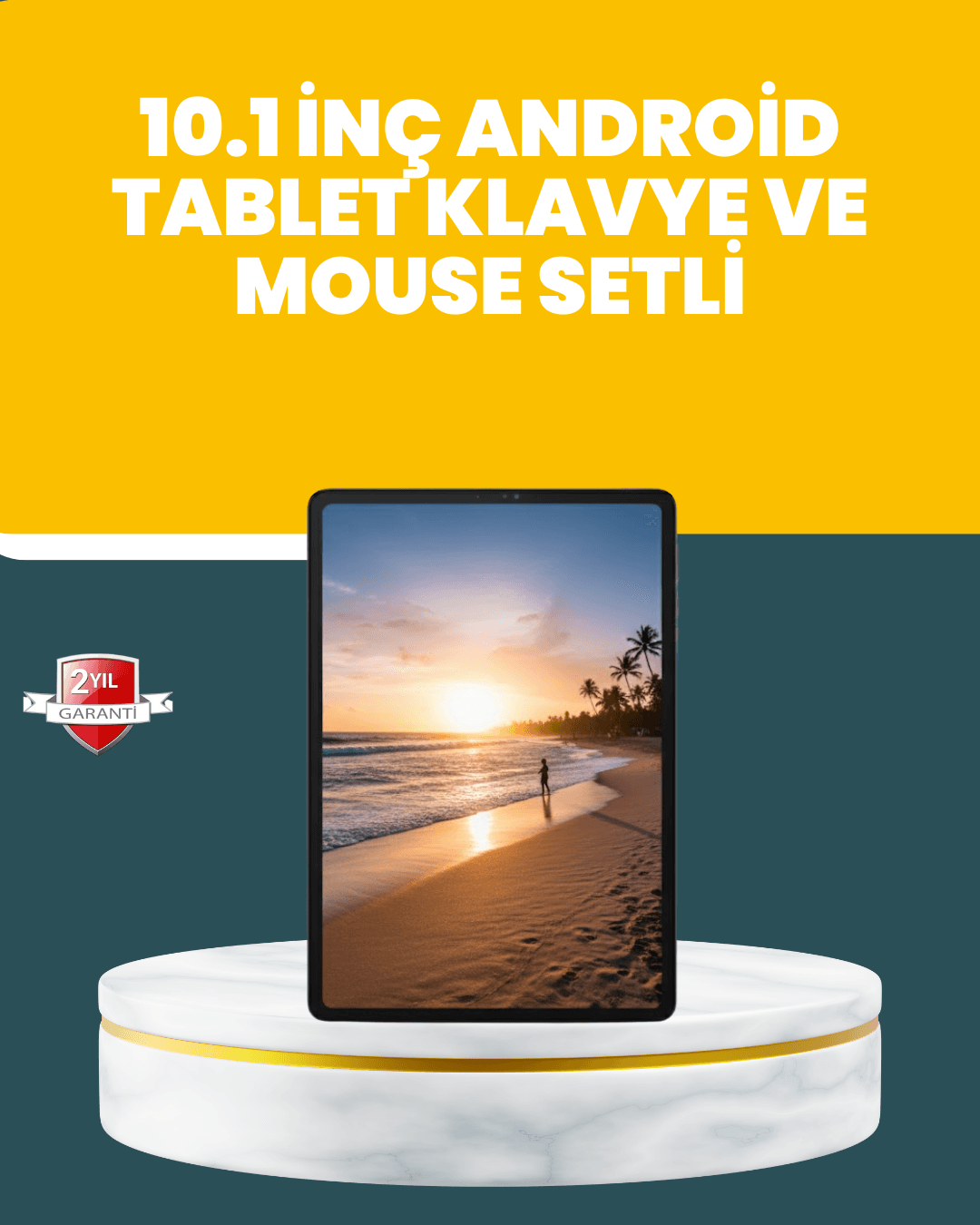 10.1 İnç IPS Ekranlı Android Tablet Seti – Klavye ve Mouse Dahil