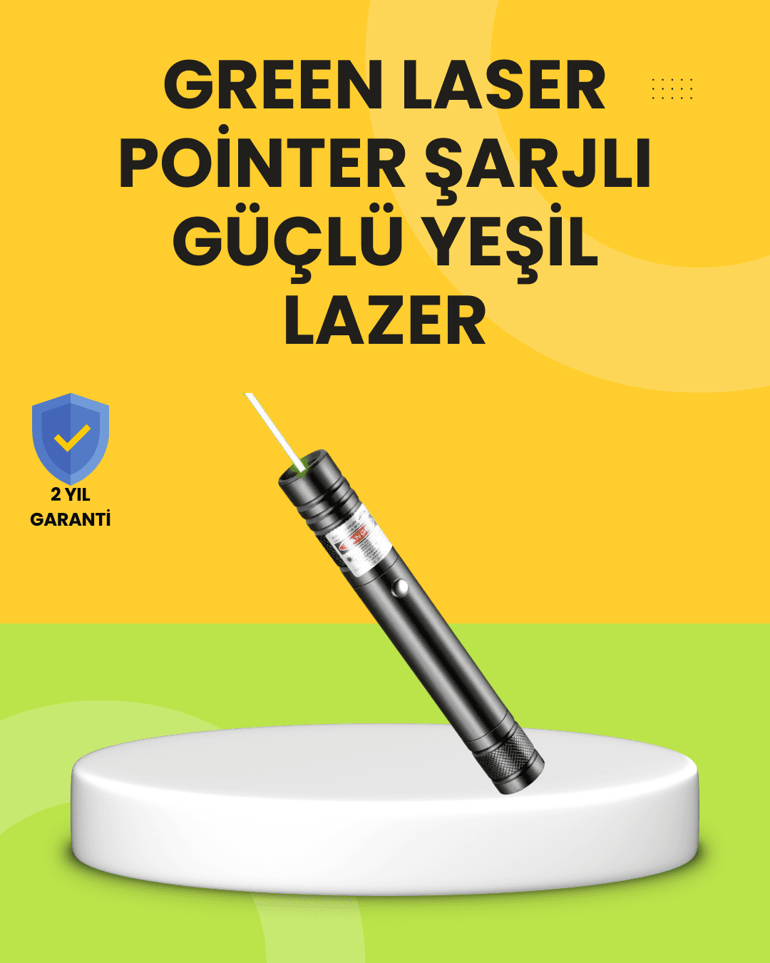 Uzun Mesafe Görünürlüklü Yeşil Lazer Pointer Şarjlı Profesyonel İşaretleme Cihazı